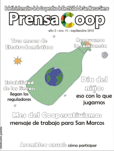 Tapa PrensaCoop 11, septiembre 2015