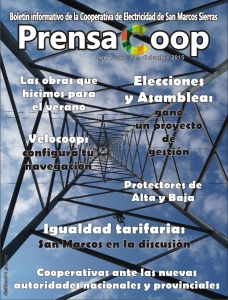 Tapa PrensaCoop 12, diciembre de 2015