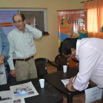 El intendente César Briguera junto a Carlos Reyna inaugura la firma del Petitorio regional contra las Asimetrías Tarifarias.